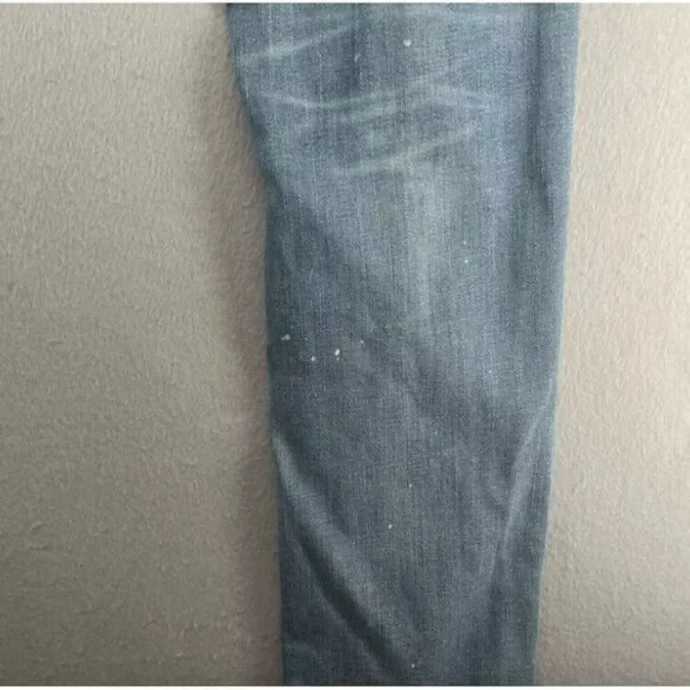 Express Jeans Mens 32x34 Slim Denim Bleach Splatter Ripped Destroyed‎ Thrasher